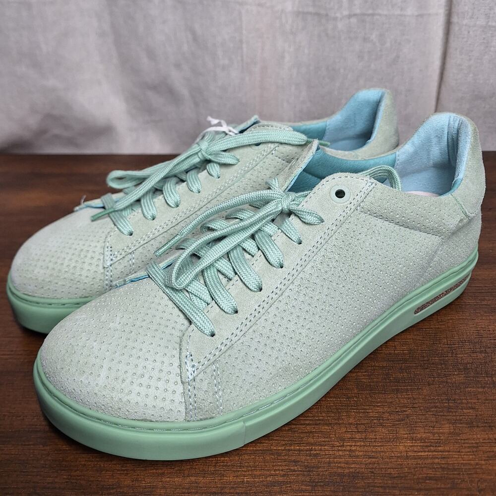 Birkenstock Bend Low embossed suede sneakers mint green NWT EU 41 US 10 women's - Picture 9 of 9